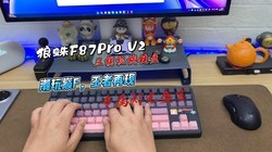 潮玩巅F，王者再现，入手狼蛛F87pro V2三模键盘