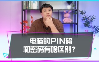 电脑的PIN码和密码有啥区别?