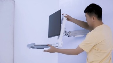 医疗工业用的显示器键盘壁挂架是什么样的