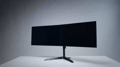 TOPSKYS TS732E 双屏升降旋转悬停机械弹簧显示器支架